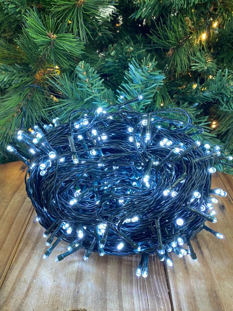 CORDAO 500 LEDS BRANCO PISCA BIVOLT