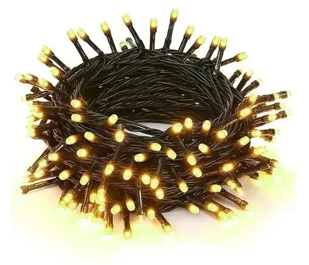 CORDAO 1000 LEDS - 80 METROS - WARM Pisca 10 FUNCOES COM MEMORIA BIVOLT