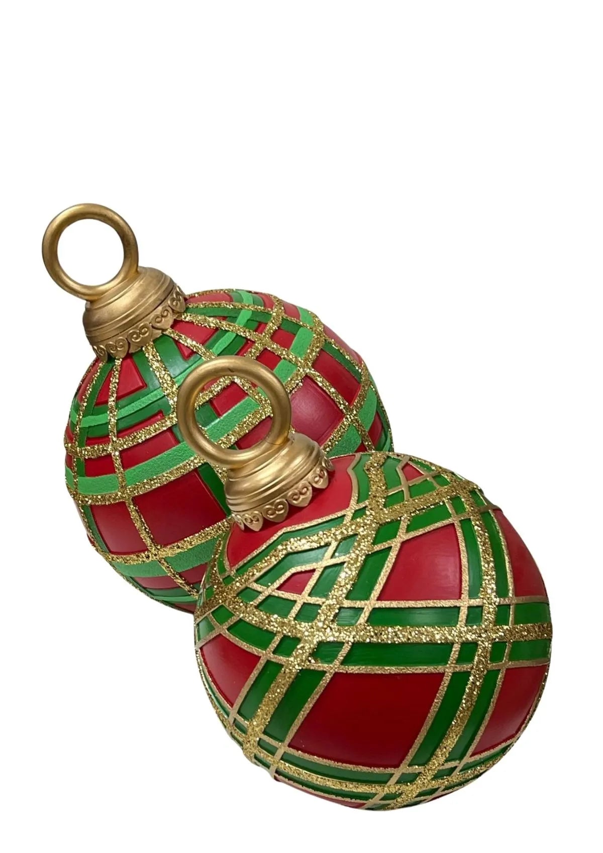 ENFEITE BOLA DE RESINA PARA DECORACAO 27x22x21CM